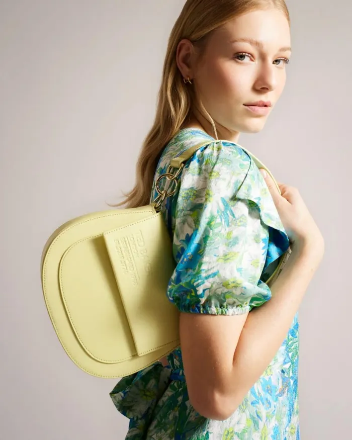 Branded Webbing Satchel Cross Body Bag Pale Green Women Ted Baker Bags