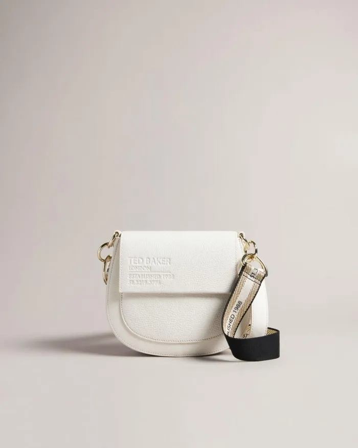 Branded Webbing Satchel Crossbody Bag Ecru Women Ted Baker Bags