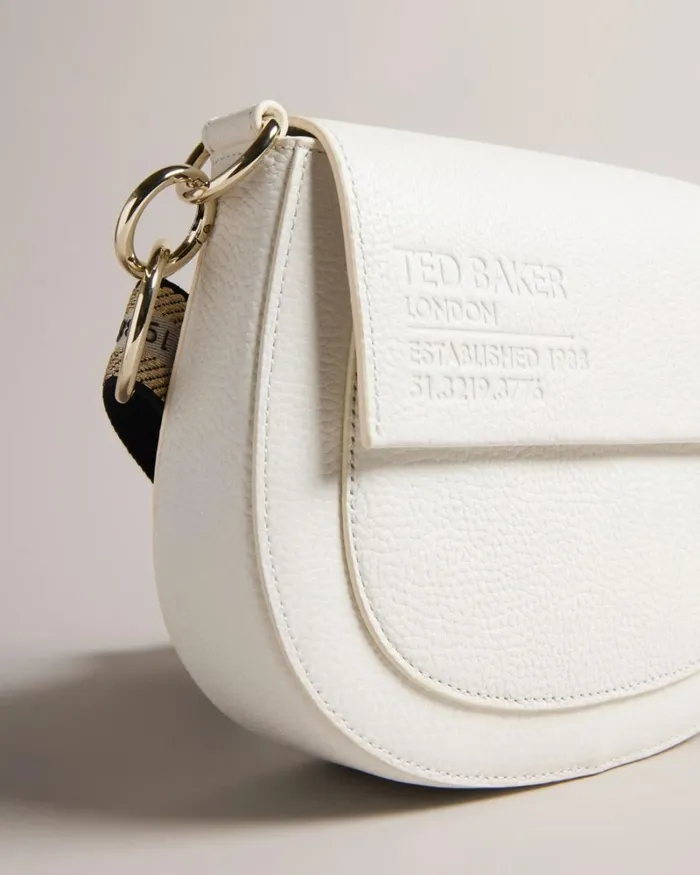 Branded Webbing Satchel Crossbody Bag Ecru Women Ted Baker Bags