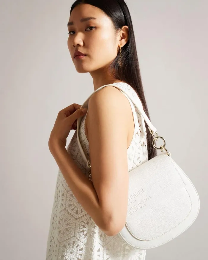 Branded Webbing Satchel Crossbody Bag Ecru Women Ted Baker Bags