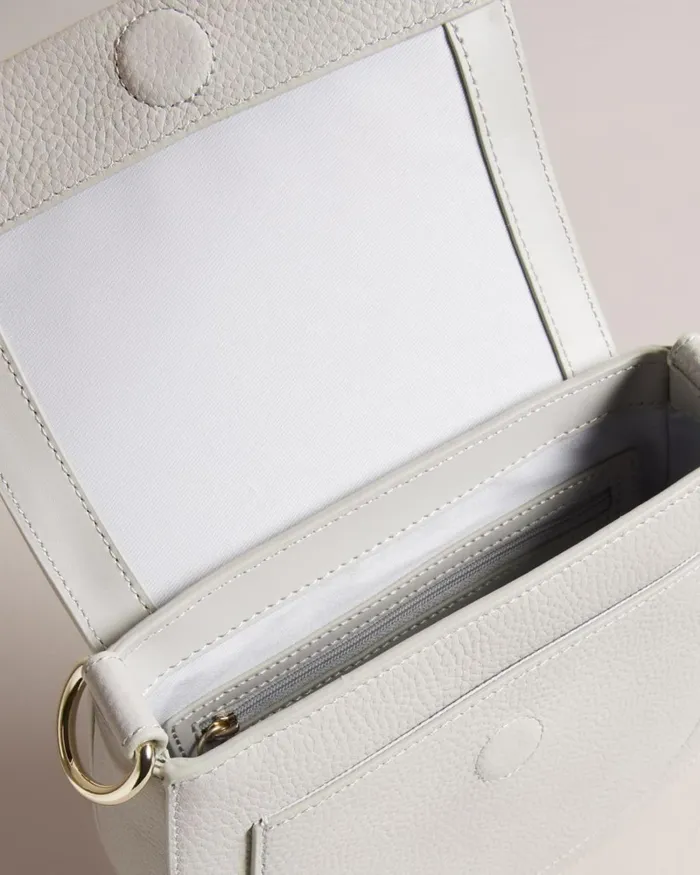 Branded Webbing Satchel Crossbody Bag Light Gray Women Ted Baker Bags