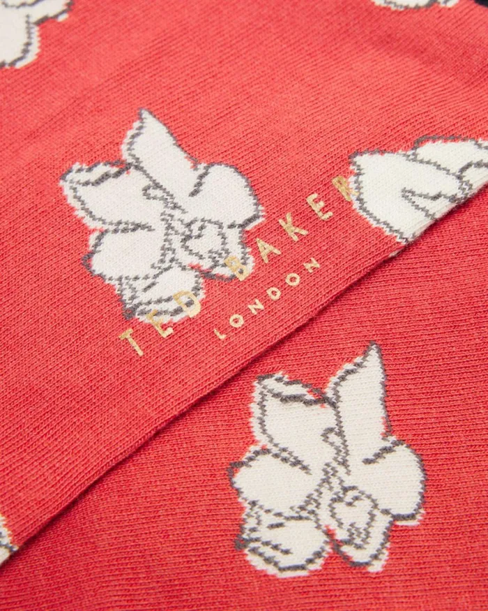 Bright Floral Socks Orange Men Ted Baker Socks