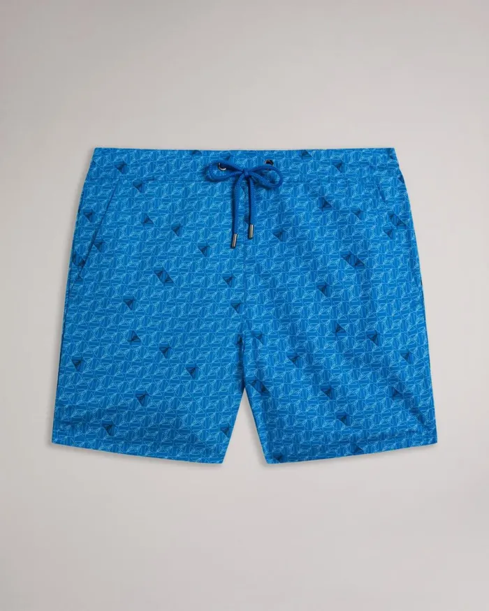 Butterfly Print Swim Shorts Blue Men Ted Baker Clothing