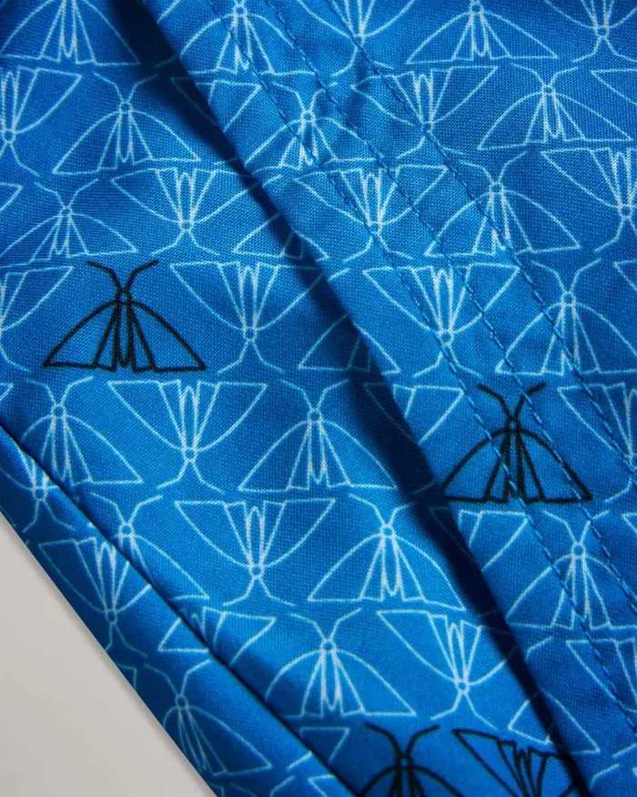Butterfly Print Swim Shorts Blue Men Ted Baker Clothing