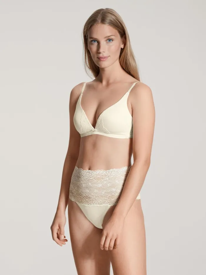 CALIDA Bottoms Brief With Lace High Waist Alabaster Crme 8211 Women