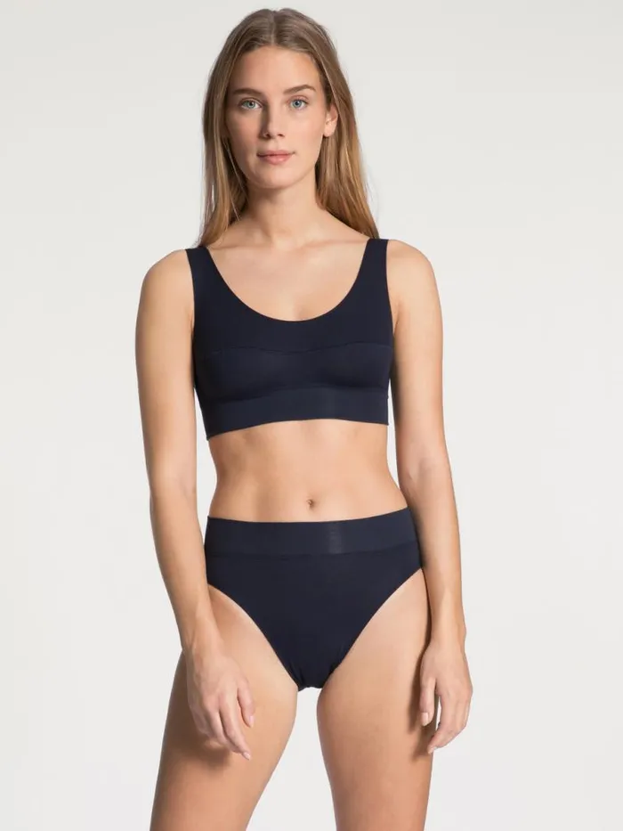 CALIDA Bottoms Brief With Soft Waistband In Double Pack High Waist Dark Lapis Blue 8211 Women CALIDA Bottoms Brief With Soft Waistband In Double Pack High Waist Dark Lapis Blue 8211 Women