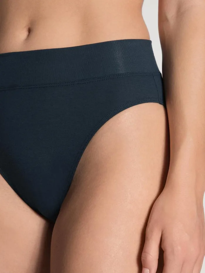 CALIDA Bottoms Brief With Soft Waistband In Double Pack High Waist Dark Lapis Blue 8211 Women CALIDA Bottoms Brief With Soft Waistband In Double Pack High Waist Dark Lapis Blue 8211 Women