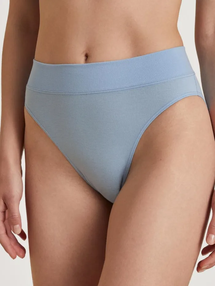 CALIDA Bottoms Brief With Soft Waistband In Double Pack High Waist Placid Blue 8211 Women