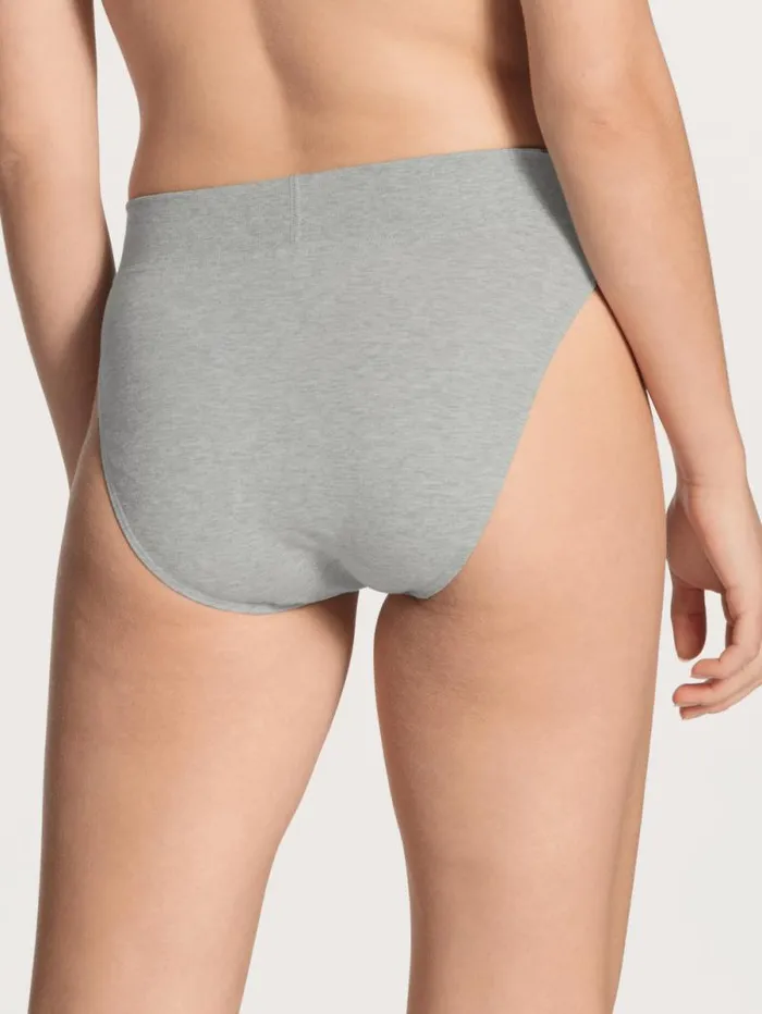 CALIDA Bottoms Brief With Soft Waistband In Double Pack High Waist Stone Melange 8211 Women