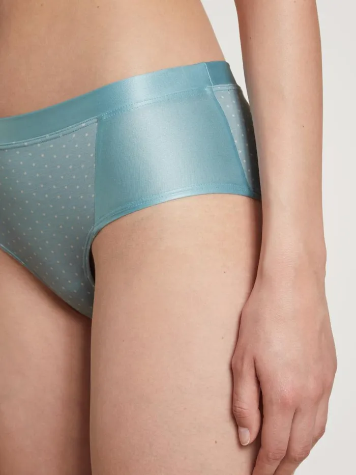 CALIDA Bottoms Panty Low Cut Blue Satin 8211 Women