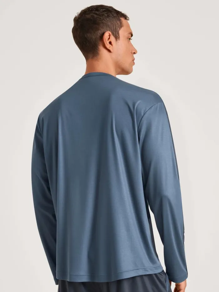 CALIDA DEEPSLEEPWEAR Shirt Longsleeve Vintage Indigo 8211 Men