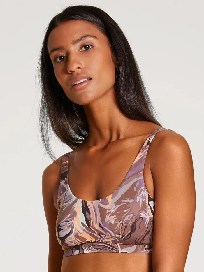 CALIDA Functional Underwear Bustier Cradle To Cradle Certified Truffle Brown Print 8211 Women CALIDA Functional Underwear Bustier Cradle To Cradle Certified Truffle Brown Print 8211 Women