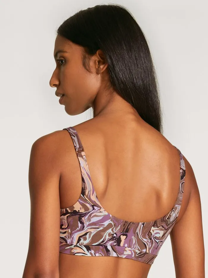 CALIDA Functional Underwear Bustier Cradle To Cradle Certified Truffle Brown Print 8211 Women