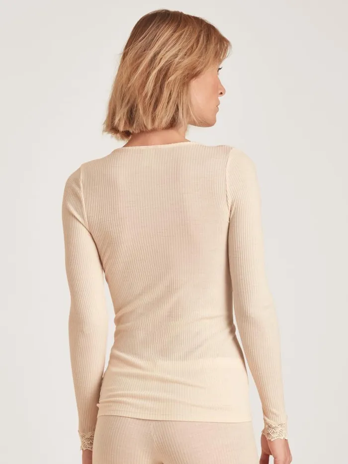 CALIDA Functional Underwear Shirt Longsleeve Light Macadamia 8211 Women
