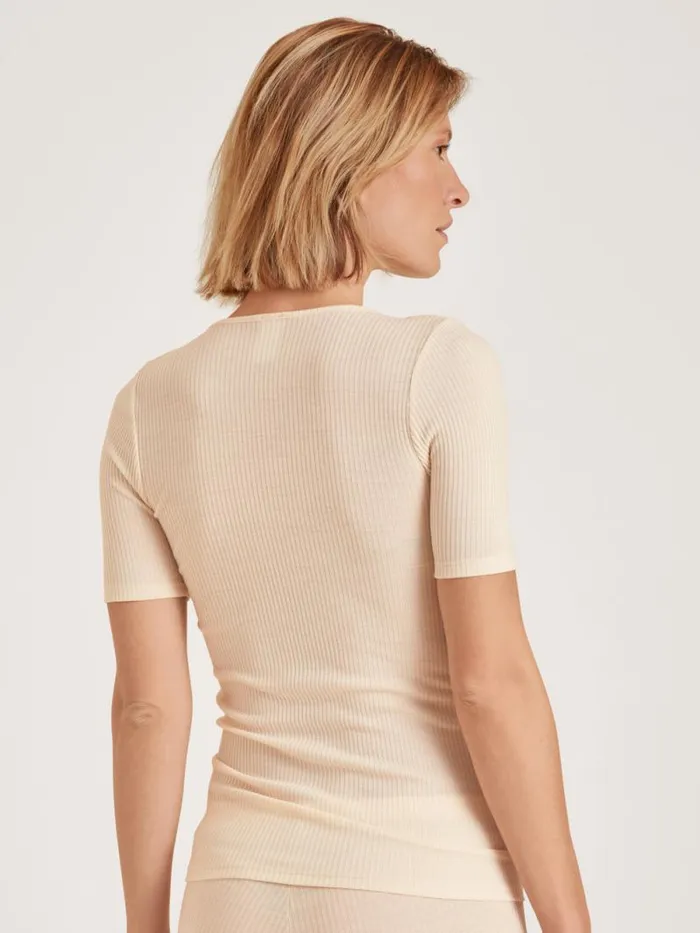 CALIDA Functional Underwear Shirt Short Sleeve Light Macadamia 8211 Women