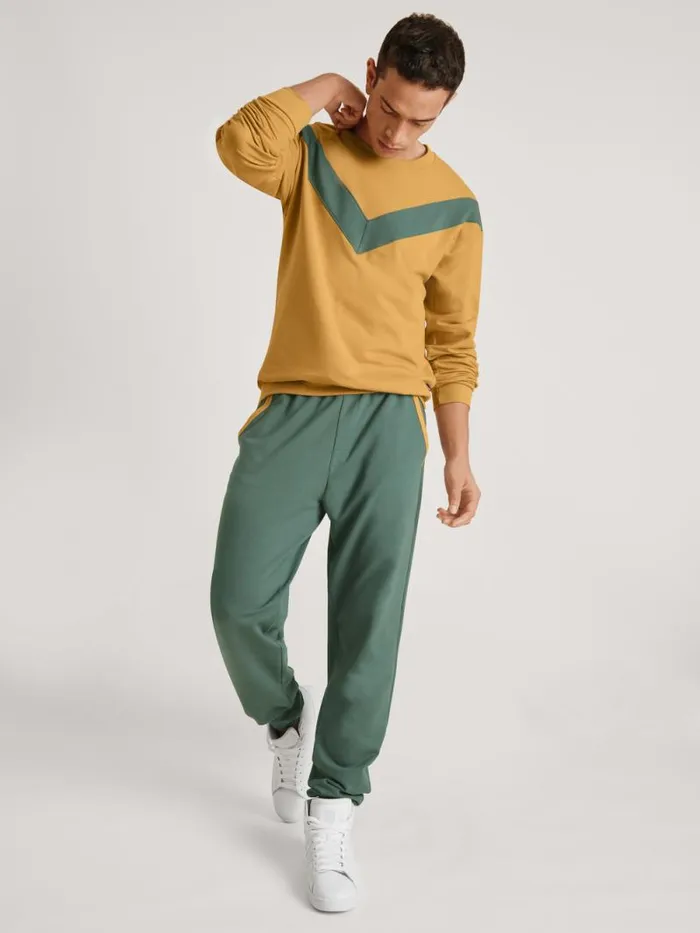 CALIDA Pants Sweatpants Cradle To Cradle Certified Dark Glen 8211 Men