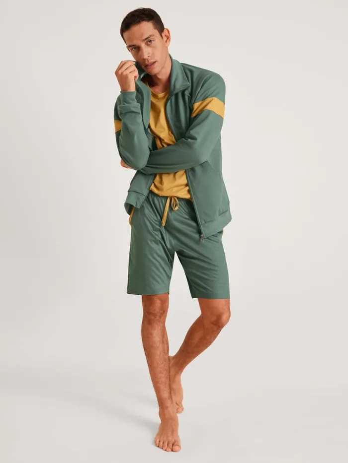 CALIDA Pyjama Pants Bermudas Cradle To Cradle Certified Dark Glen 8211 Men