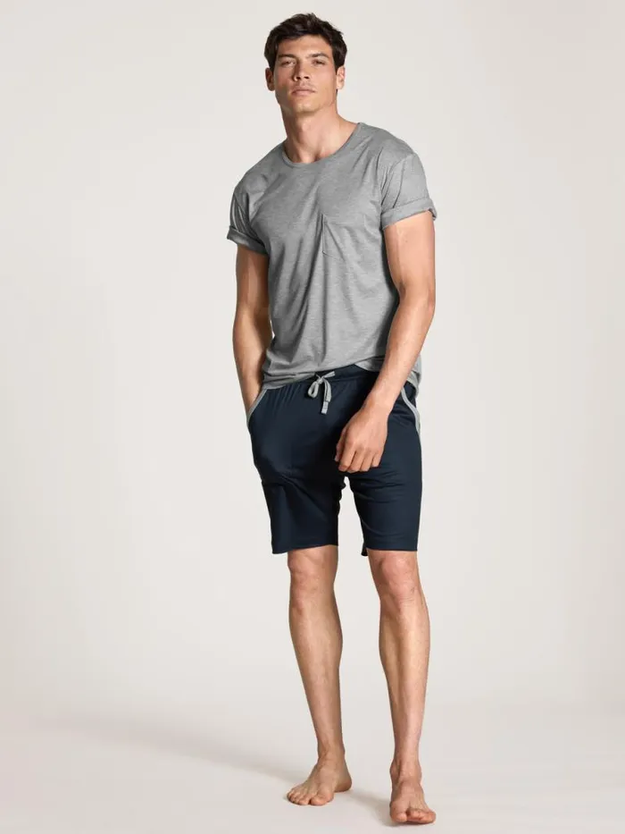 CALIDA Pyjama Pants Bermudas Cradle To Cradle Certified Saphir Blue 8211 Men