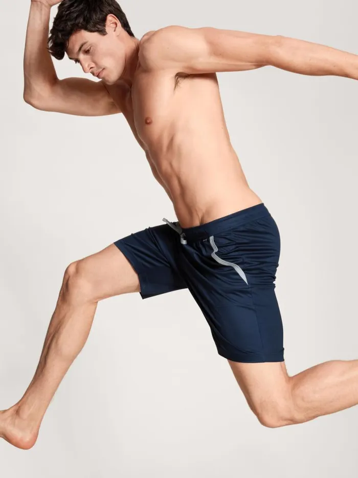 CALIDA Pyjama Pants Bermudas Cradle To Cradle Certified Saphir Blue 8211 Men