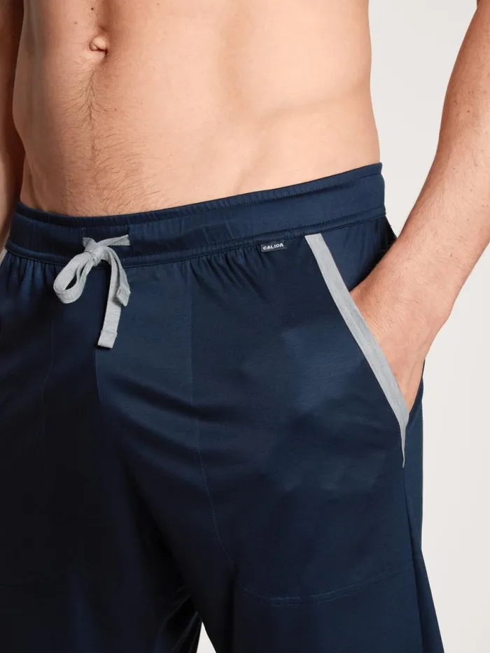 CALIDA Pyjama Pants Bermudas Cradle To Cradle Certified Saphir Blue 8211 Men