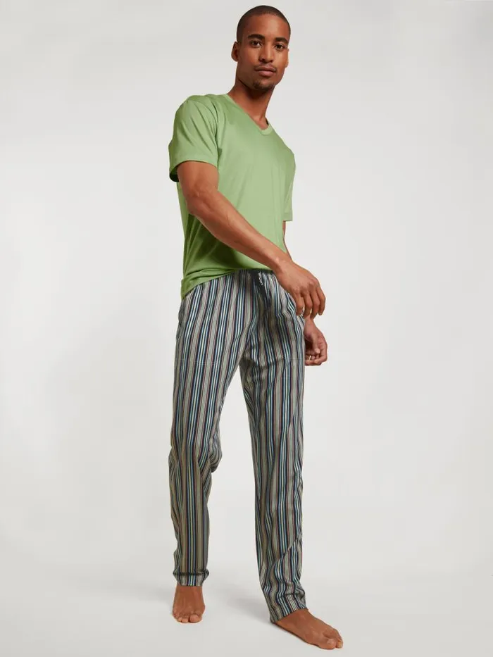 CALIDA Pyjama Pants Long Pants With Side Pockets Iris Green 8211 Men