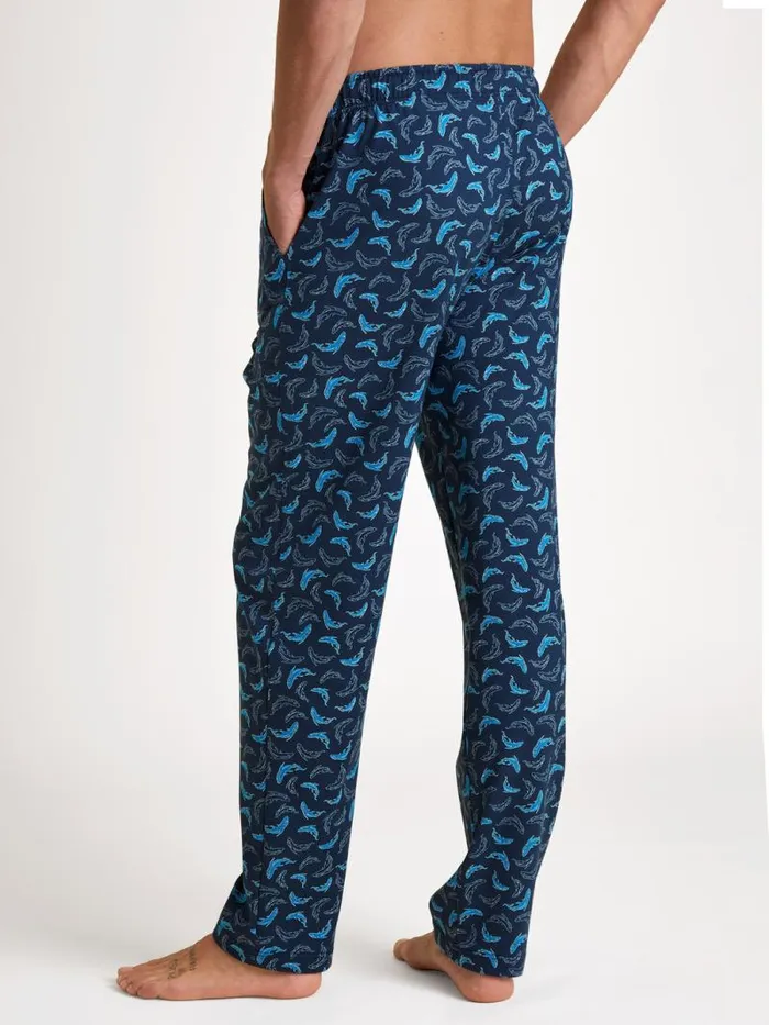 CALIDA Pyjama Pants Pants Danube Blue 8211 Men