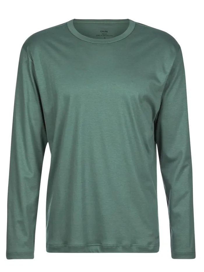 CALIDA Pyjama Tops Shirt Long Sleeve Dark Glen 8211 Men
