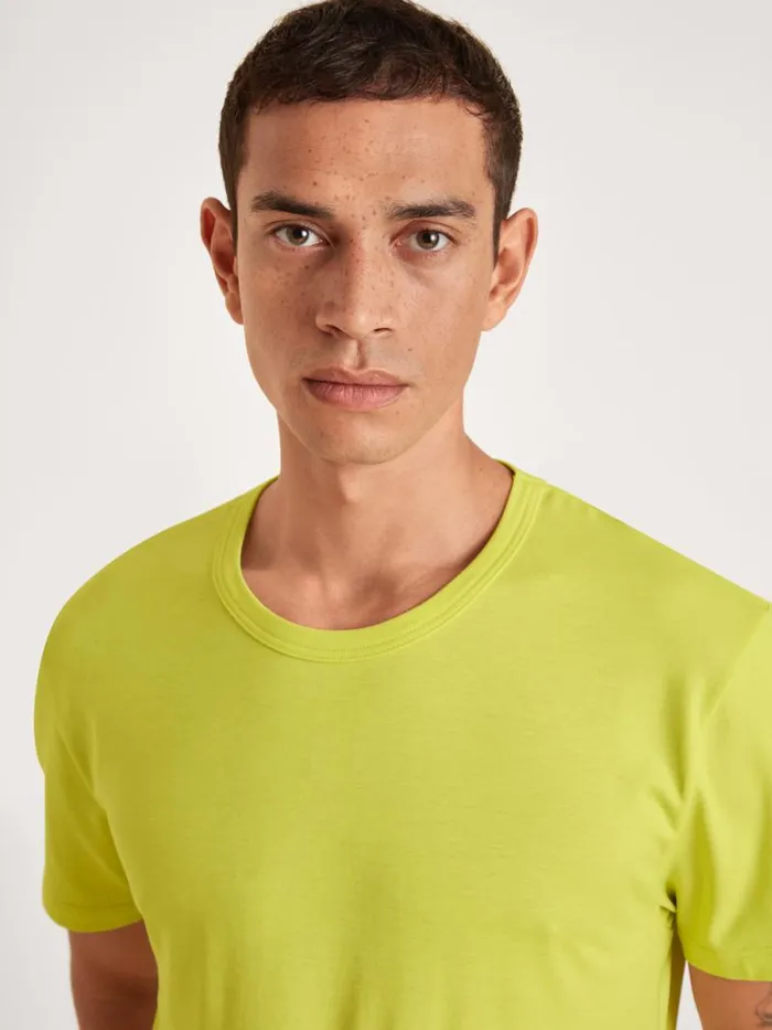 CALIDA Pyjama Tops Shirt Short Sleeve Lemonade Green 8211 Men