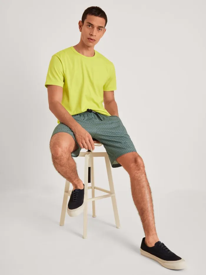 CALIDA Pyjama Tops Shirt Short Sleeve Lemonade Green 8211 Men