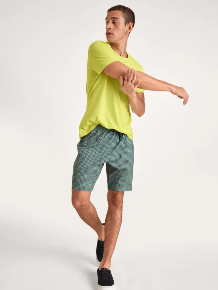 CALIDA Pyjama Tops Shirt Short Sleeve Lemonade Green 8211 Men