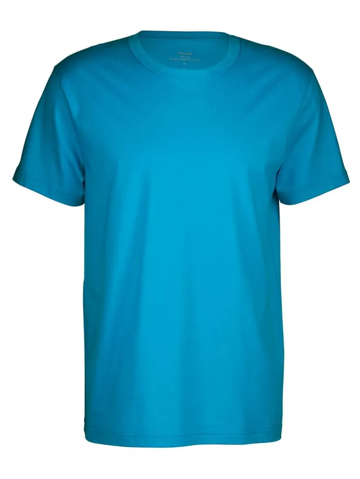 CALIDA Pyjama Tops Shirt Short Sleeve Malibu Blue 8211 Men