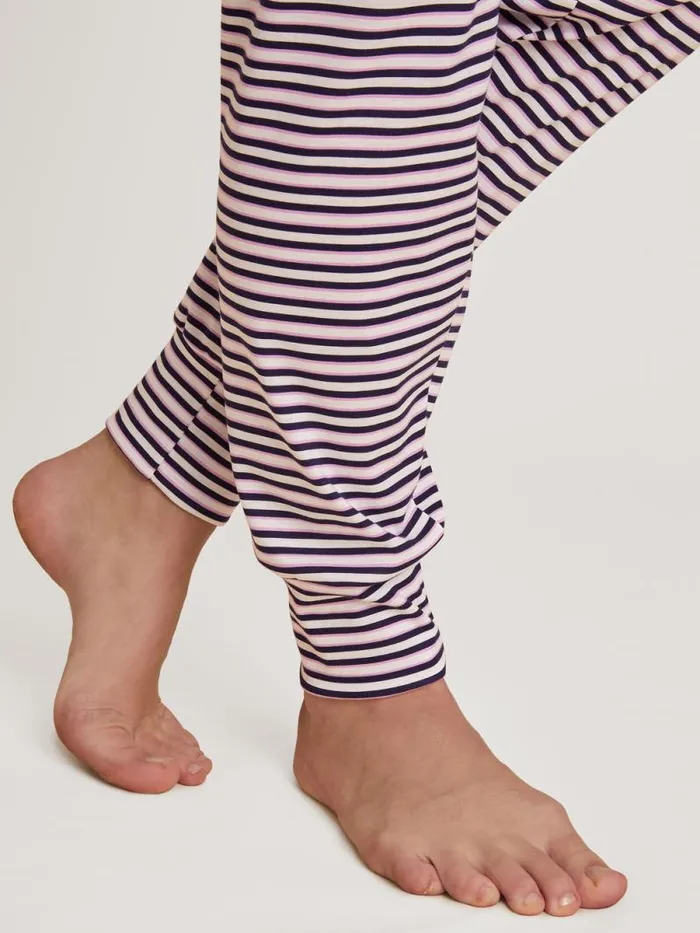 CALIDA Pyjamas Cuffed Pyjamas Dark Blue 8211 Women