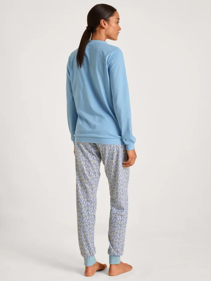 CALIDA Pyjamas Cuffed Pyjamas Placid Blue 8211 Women