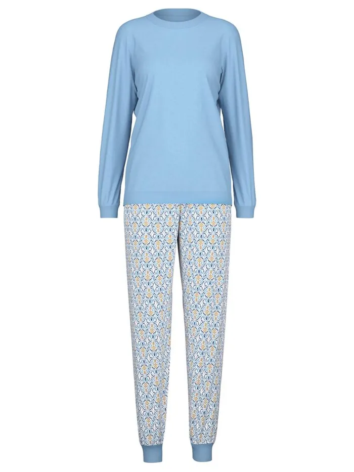 CALIDA Pyjamas Cuffed Pyjamas Placid Blue 8211 Women