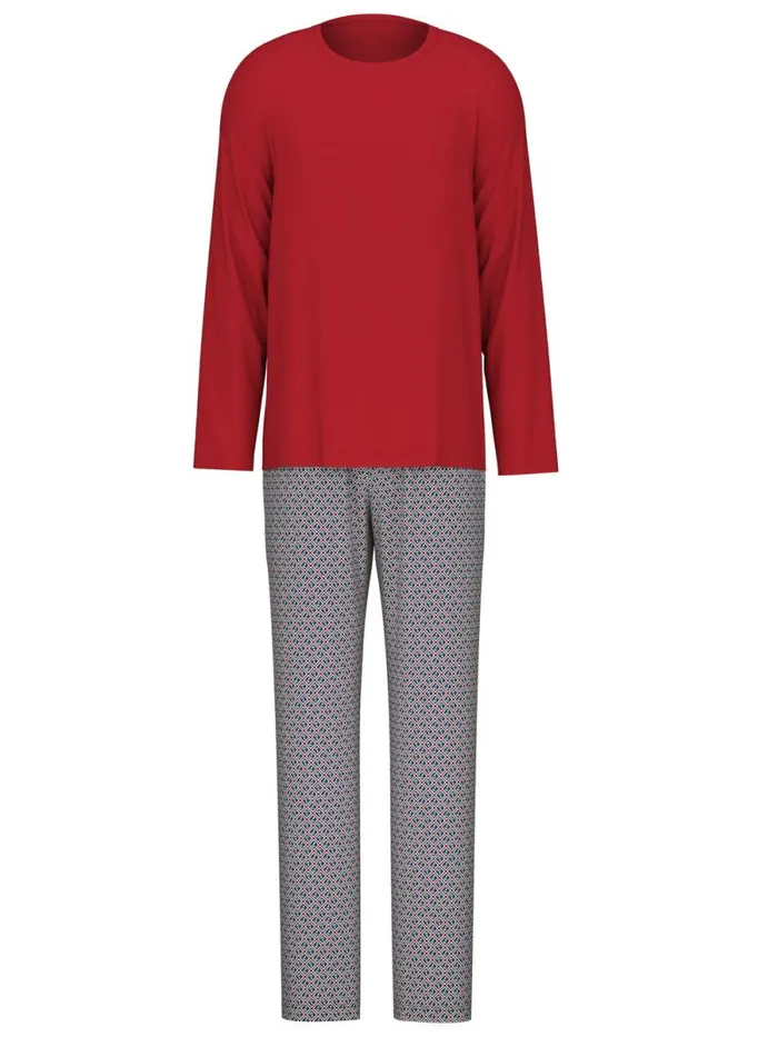 CALIDA Pyjamas Pyjama Amaranth 8211 Men
