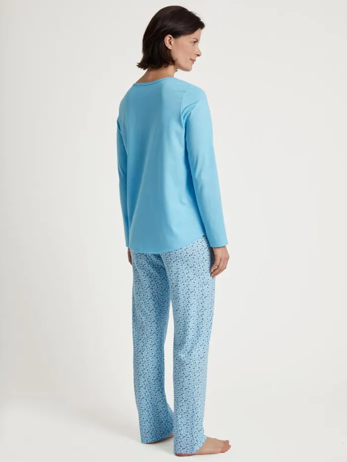 CALIDA Pyjamas Pyjama Blue Topaz 8211 Women