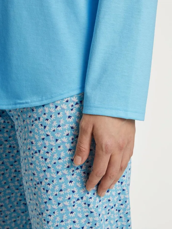 CALIDA Pyjamas Pyjama Blue Topaz 8211 Women