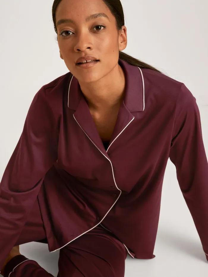 CALIDA Pyjamas Pyjama Buttoned English Red 8211 Women