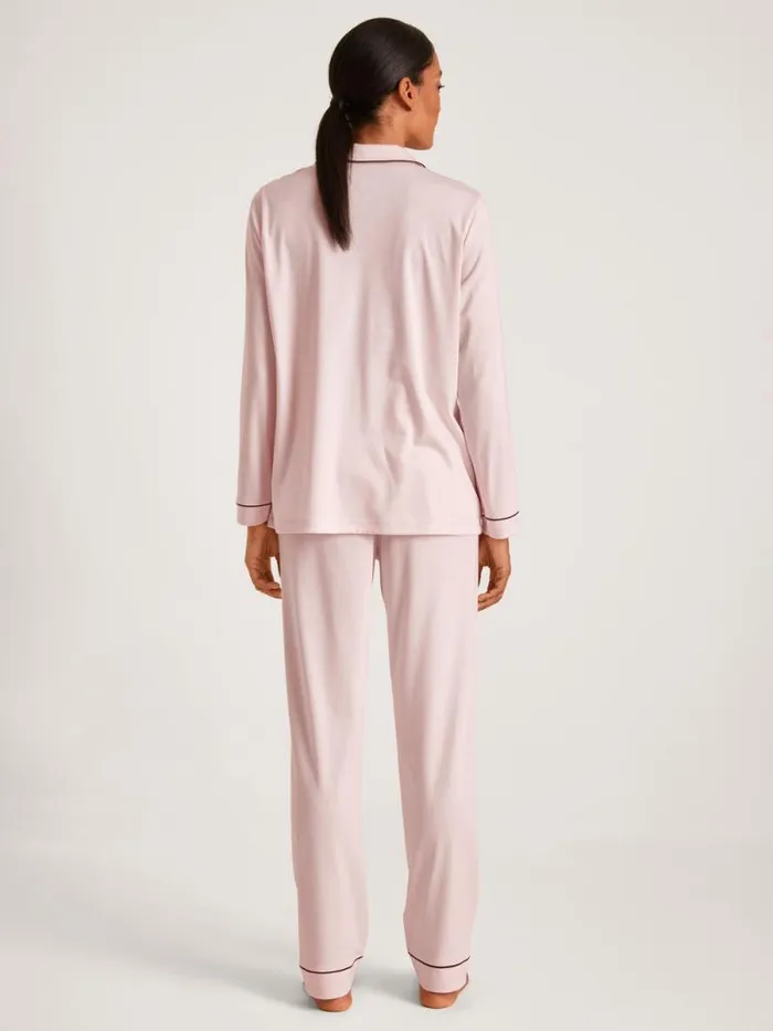 CALIDA Pyjamas Pyjama Buttoned Pearl Blush 8211 Women
