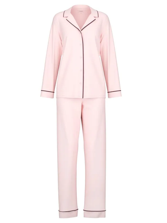 CALIDA Pyjamas Pyjama Buttoned Pearl Blush 8211 Women