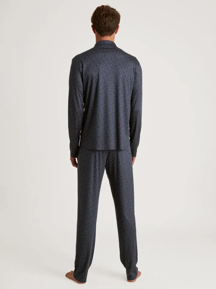 CALIDA Pyjamas Pyjama Buttoned Schwarz 8211 Men