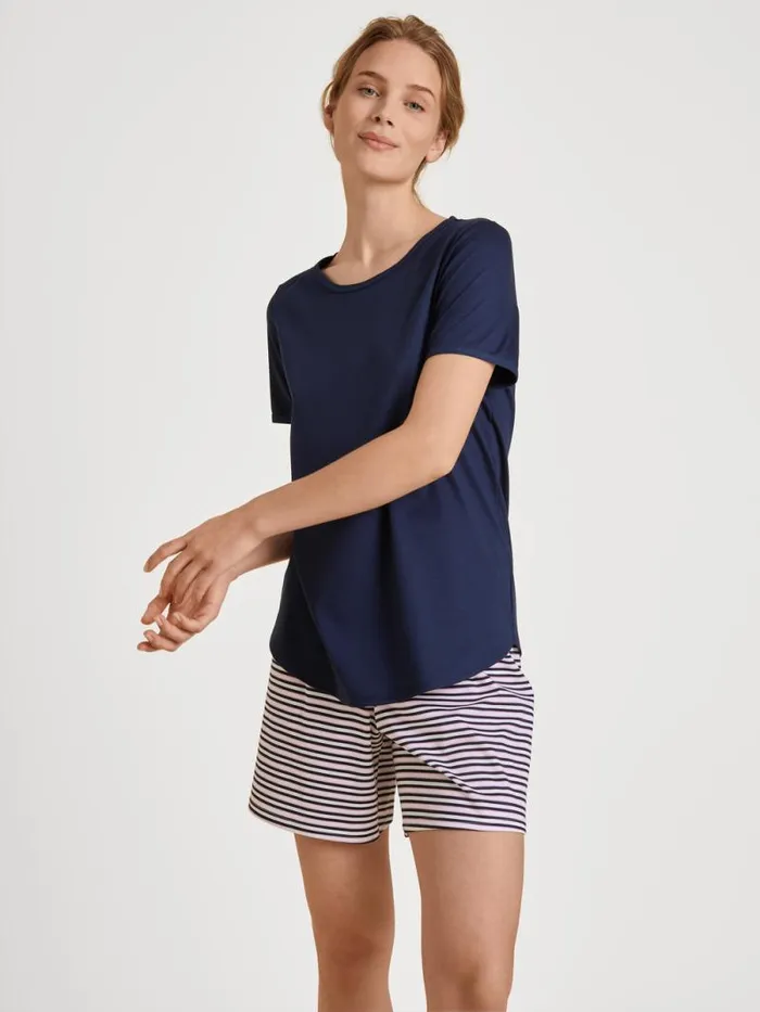 CALIDA Pyjamas Pyjama Dark Blue 8211 Women