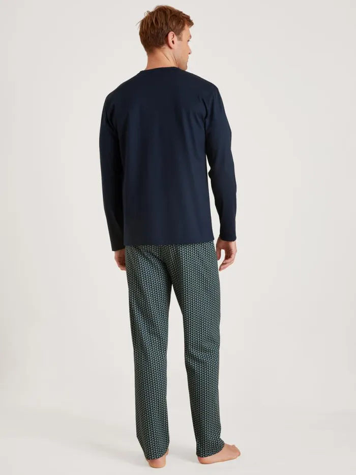 CALIDA Pyjamas Pyjama Dark Sapphire 8211 Men