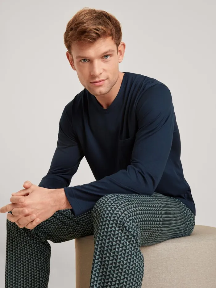 CALIDA Pyjamas Pyjama Dark Sapphire 8211 Men