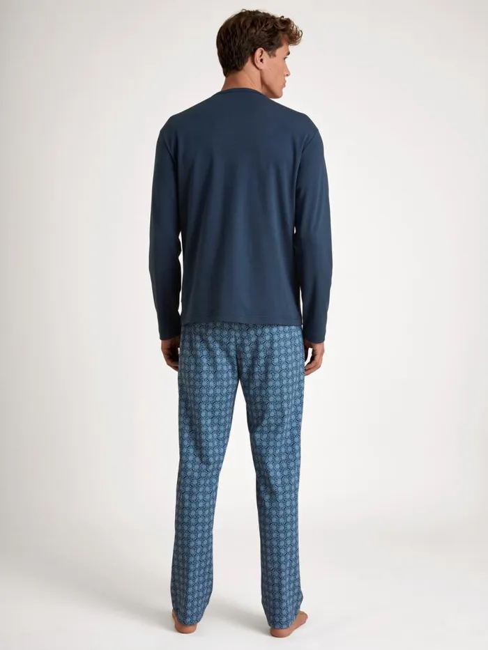 CALIDA Pyjamas Pyjama Insignia Blue 8211 Men