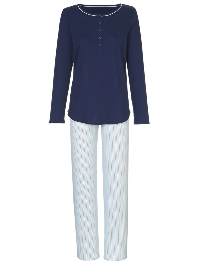 CALIDA Pyjamas Pyjama Peacoat Blue 8211 Women