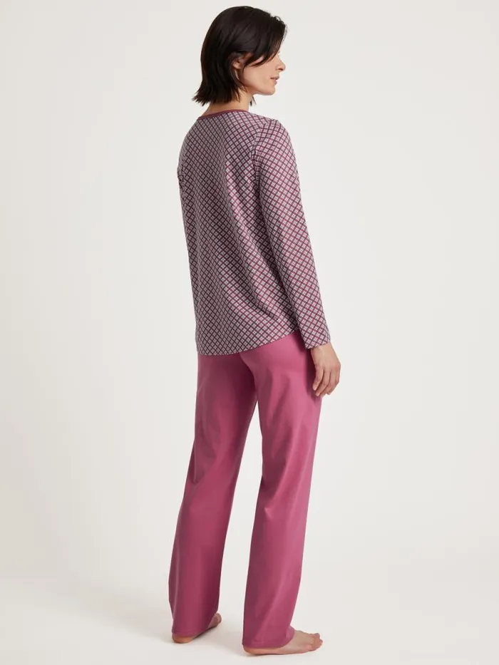 CALIDA Pyjamas Pyjama Red Violet 8211 Women