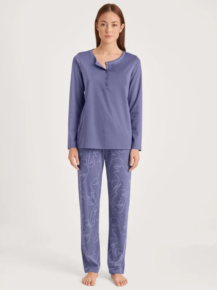 CALIDA Pyjamas Pyjama Twilight Purple 8211 Women