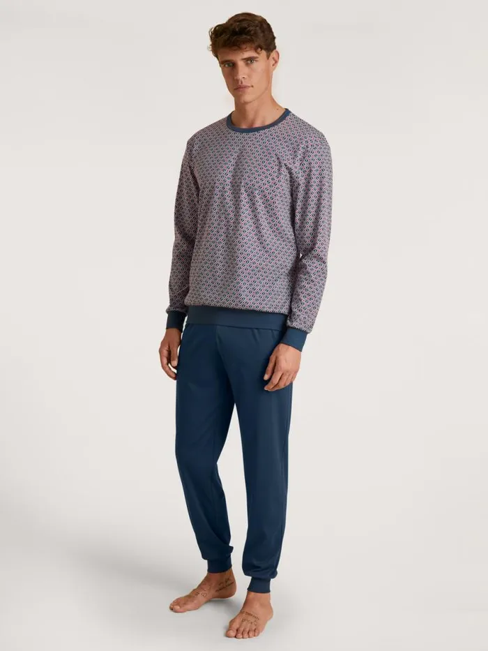 CALIDA Pyjamas Pyjama With Cuff Amaranth 8211 Men
