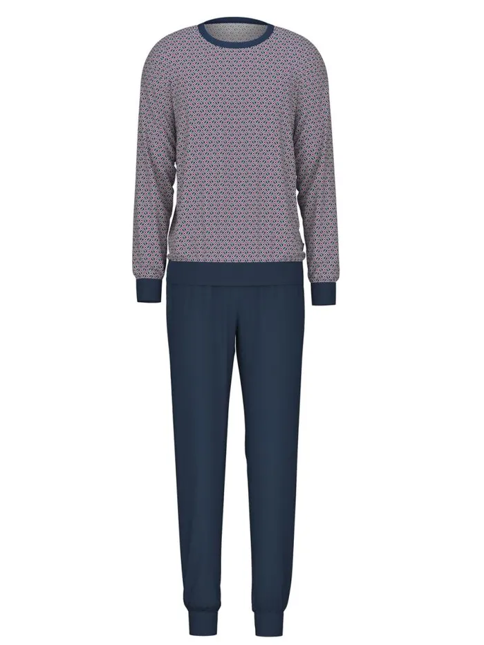 CALIDA Pyjamas Pyjama With Cuff Amaranth 8211 Men